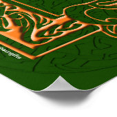 Poster Irish Blessing with Celtic Font and Background (Coin)