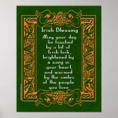 Poster Irish Blessing with Celtic Font and Background (Devant)