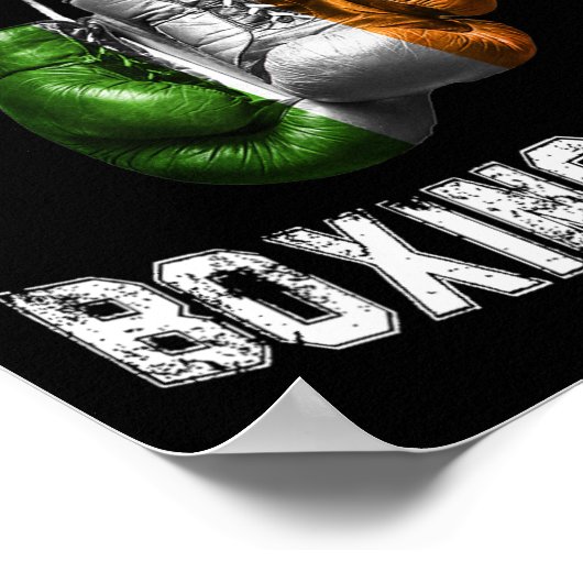 Poster Irish Boxing Funny Irlande Drapeau - Irish Pub (Coin)