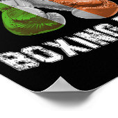 Poster Irish Boxing Funny Irlande Drapeau - Irish Pub (Coin)