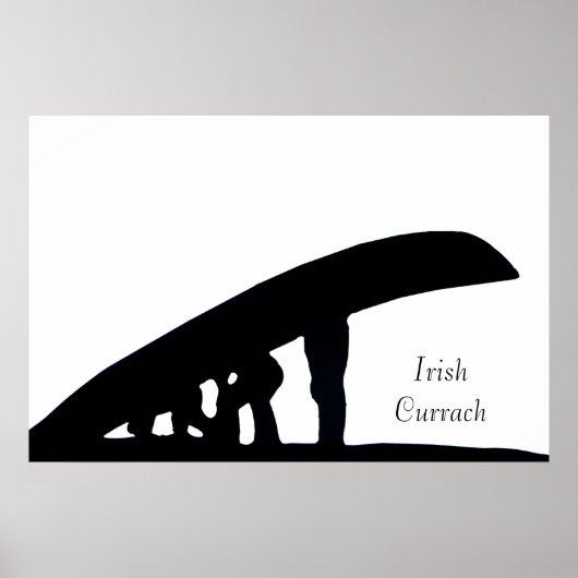 Poster Irish Currach (Devant)