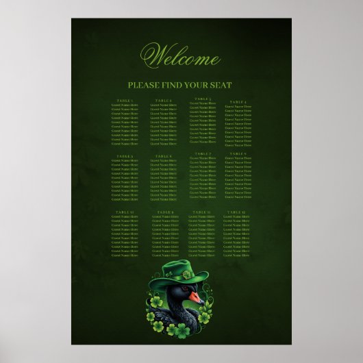 Poster Irish Elegance, le cygne noir de St Patrick (Devant)