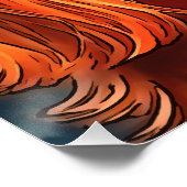 Poster Irish Setter Portrait pour animaux de compagnie Bl (Coin)