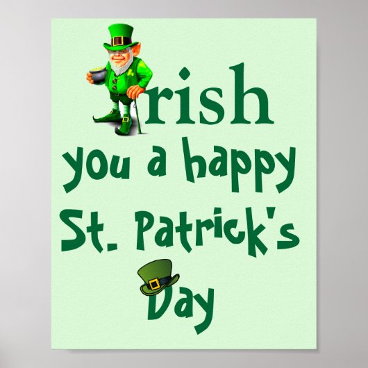 POSTER IRISH ST. JOUR DE PATRICK (Devant)