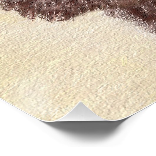 Poster Irish Water Spaniel Peinture - Original Dog Art (Coin)