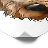 Poster Irish Wolfhound Portrait pour animaux de compagnie (Coin)