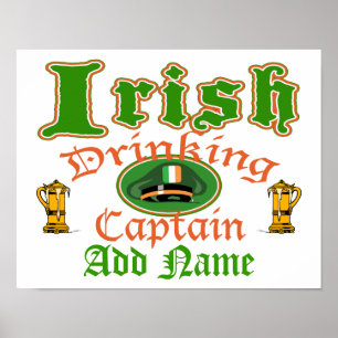 Poster Irlandais De Boisson Cptn
