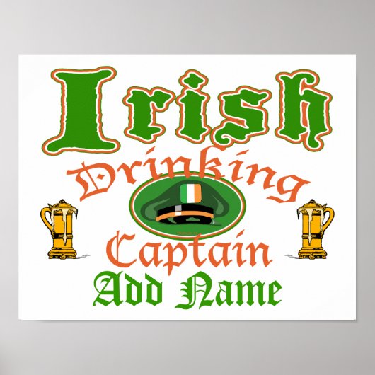 Poster Irlandais De Boisson Cptn (Devant)
