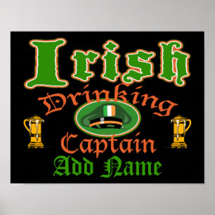 Poster Irlandais De Boisson Cptn