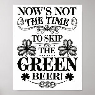 Poster Irlandais de la Saint-Patrick drôle de vert de la