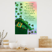 Poster irlandais Jour de la Saint Patrick (Cuisine)
