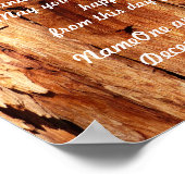 Poster Irlandais Mariage Bénédiction Bois ancien Customis (Coin)