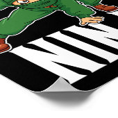 Poster Irlandais Ninja Incroyable St Patrick Jour de la C (Coin)