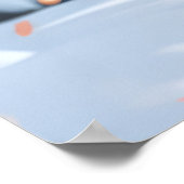 Poster Irlandais Red Setter Chien chevauchant la moto Noë (Coin)