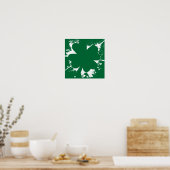 Poster Irlandais Shamrock Splatter (Cuisine)