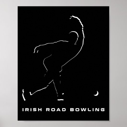 Poster Irlandais Vêtements de Bowling - Irish Road Bowlin (Devant)