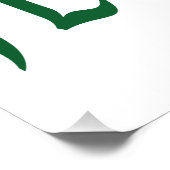 Poster Irlandais Vous avez Flossed Jour de la Saint Patri (Coin)