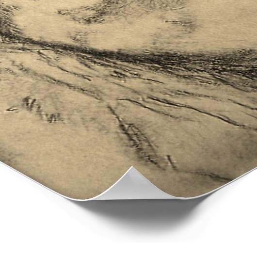 Poster Irlandais Wolfhound Mère et Chiot (Coin)