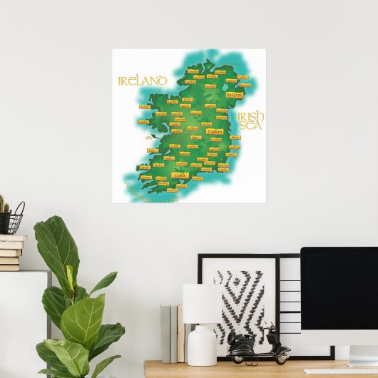 Poster Irlande (Bureau à domicile)