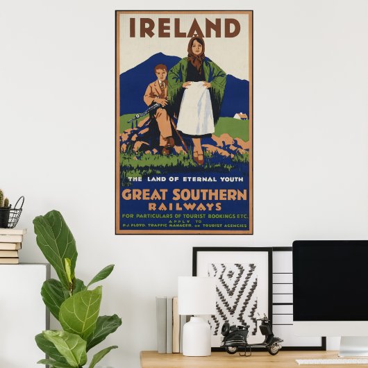 Poster Irlande (Bureau à domicile)