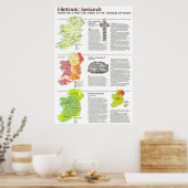 Poster " Irlande : 1981 Historique Médiéval ... (Cuisine)