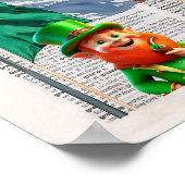 Poster IRLANDE — Art de la page du dictionnaire (Coin)