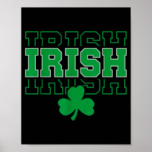Poster Irlande Ascendance Irlandaise Style Université Pou