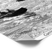 Poster Irlande, bateaux de pêche au curry au large d'Inis (Coin)