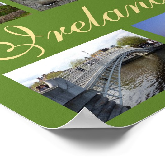 Poster Irlande Collage (Paysage) (Coin)
