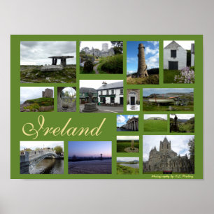 Poster Irlande Collage (Paysage)