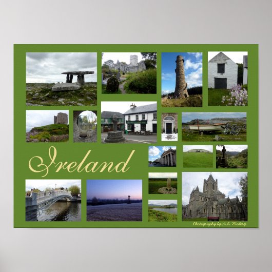 Poster Irlande Collage (Paysage) (Devant)