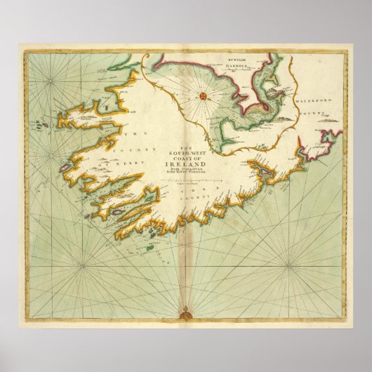 Poster Irlande du Sud par Thornton (Devant)