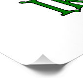 Poster Irlande et drapeau irlandais avec personnalisation (Coin)