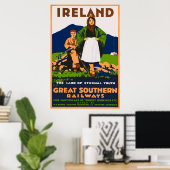Poster Irlande Great Southern Railways Vintage voyage Pos (Bureau à domicile)
