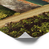 Poster Irlande, jardin clos du château de Dromoland (Coin)