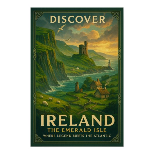 Poster IRLANDE — L'Émeraude (Devant)
