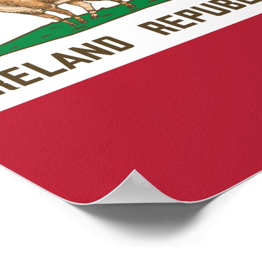 Poster Irlande République Irish Elk Drapeau géant Cerf (Coin)