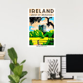 Poster Irlande, terre romantique, château de Blarey, vint (Bureau à domicile)