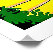 Poster Irlande, terre romantique, château de Blarey, vint (Coin)