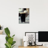 Poster Irlande. Verre de stout. (Bureau à domicile)