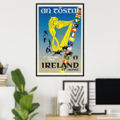 Poster Irlande vintage - (Bureau à domicile)