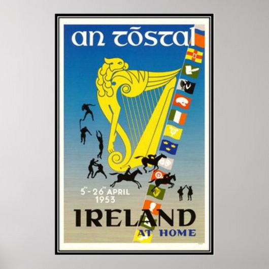 Poster Irlande vintage - (Devant)