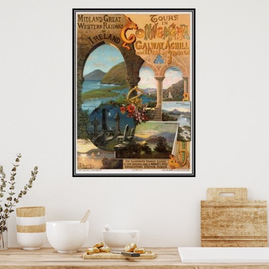Poster Irlande vintage - (Cuisine)