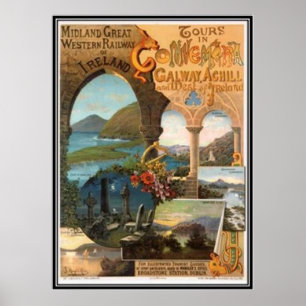 Poster Irlande vintage -