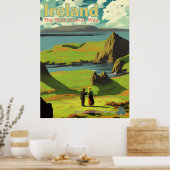 Poster Irlande Vintage Irish Travel Advert (Cuisine)