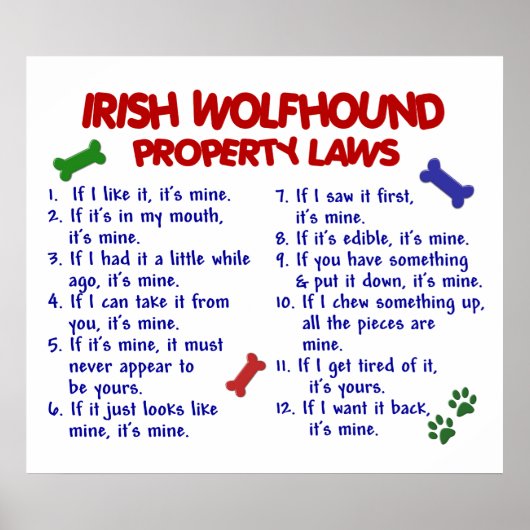 POSTER IRLANDE WOLFHOUND PL2 (Devant)