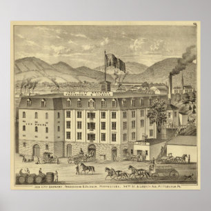 Poster Iron City Brewery, Frauenheim and Vilsack