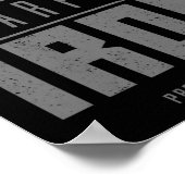 Poster Iron Sharpens Fer Christian Hommes Bible Écriture  (Coin)