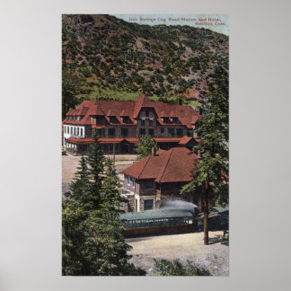 Poster Iron Springs Cog Road Station & Hotel
