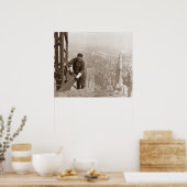 Poster Iron Worker Empire State Building 1930 (Cuisine)